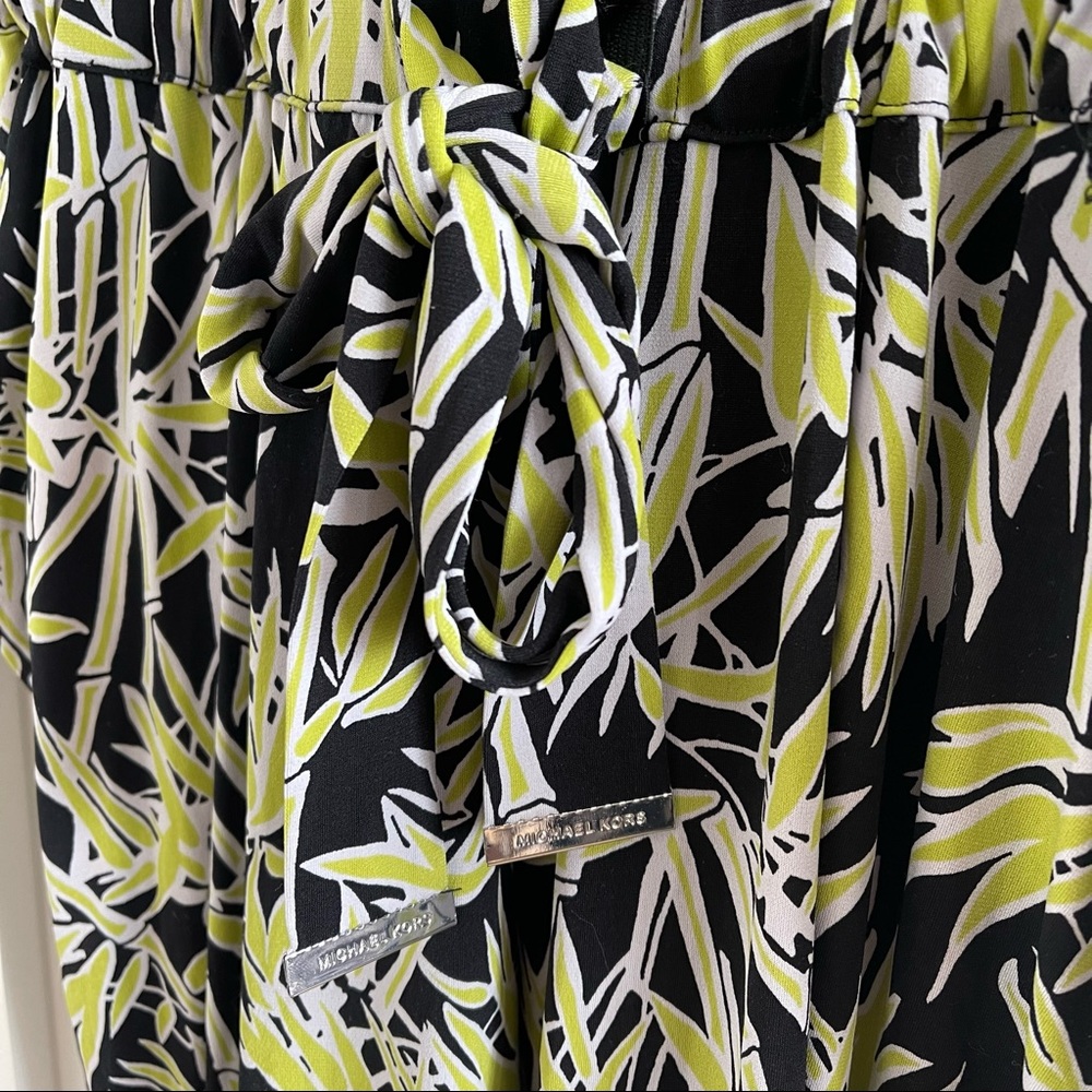 Michael Kors Palm Print Curve Hugging Jumpsuit - image 2